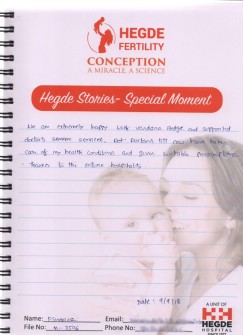 Hegde Fertility - Patient Success stories (2)