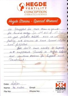 Hegde Success Stories - February Month