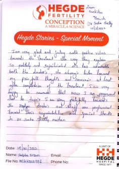 Hegde Patient Success Stories February Month 2022