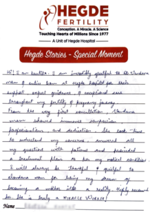 Success Story Hegde Fertility