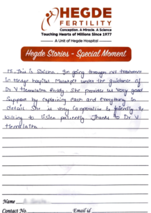 Success Story Hegde Fertility