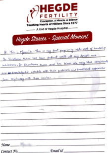 Success Story Hegde Fertility