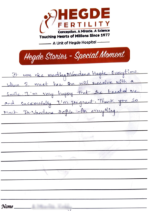 Success Story Hegde Fertility