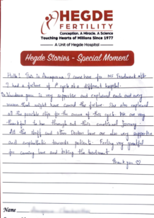 Success Story Hegde Fertility
