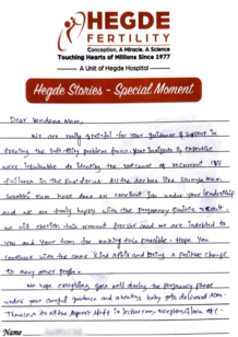 Success Story Hegde Fertility