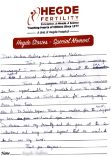 Success Story Hegde Fertility