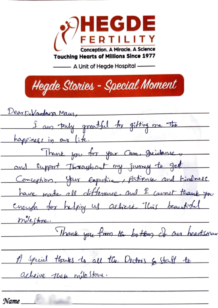 Success Story Hegde Fertility