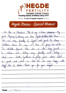 Success Story Hegde Fertility
