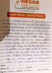 Hegde Fertility Success Stories