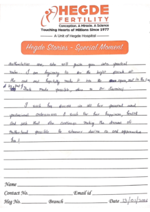 Success Story Hegde Fertility