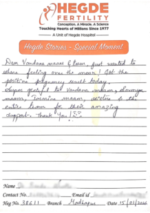 Success Story Hegde Fertility