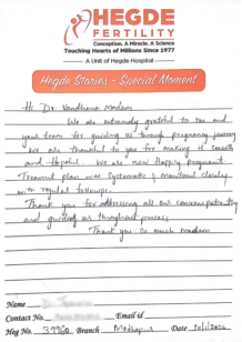 Success Story Hegde Fertility
