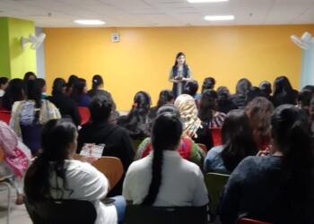 Gynecology Talk By Dr Meenu at Teletalk India PVT LTD. Melange towers Madhapur Hyderabad 5