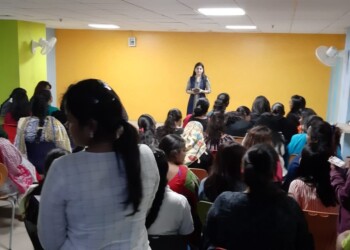 Gynecology Talk By Dr Meenu at Teletalk India PVT LTD. Melange towers Madhapur Hyderabad 6